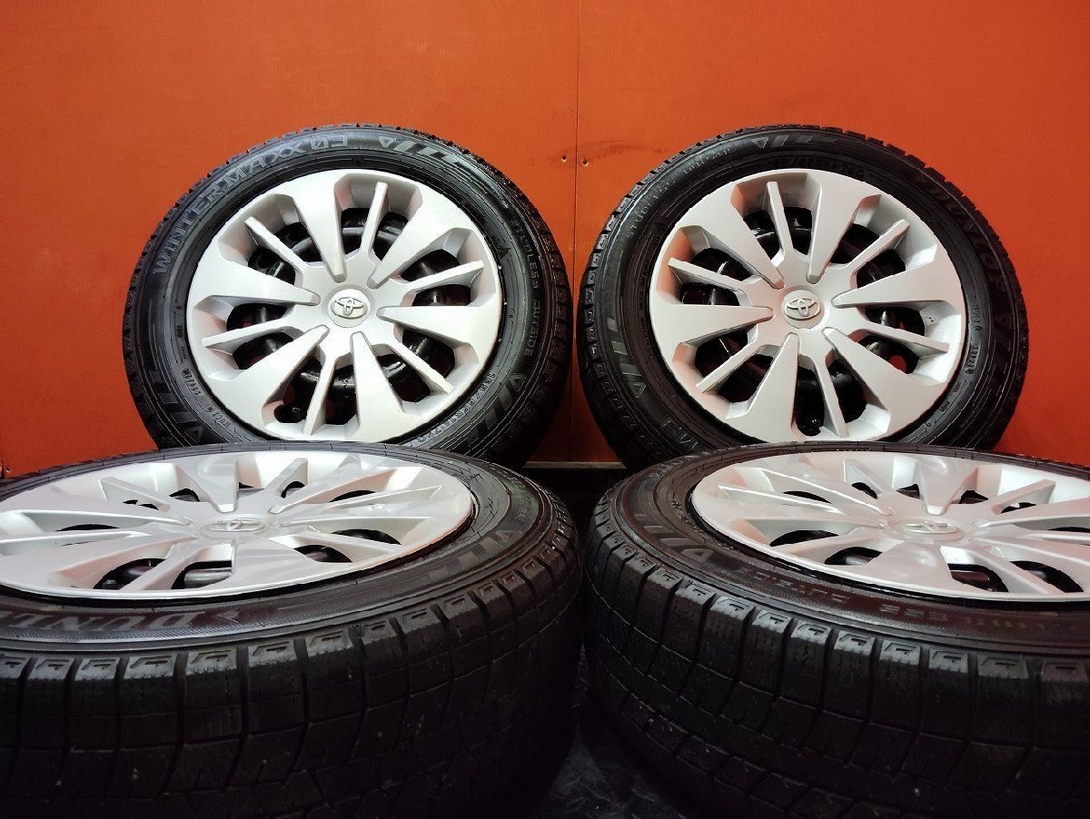 DUNLOP WM03 165|65R14 スタッドレス トヨタ タンク|ルーミー 純正ホイール 14インチ 5J4HPCD100 35 21～22年製 パッソ KTO336