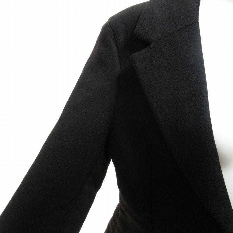 Bottega Veneta / カシミヤジャケット / ブラック BOTTEGA VENETA ボッテガヴェネタ 22AW Bonded Wool Zip Up