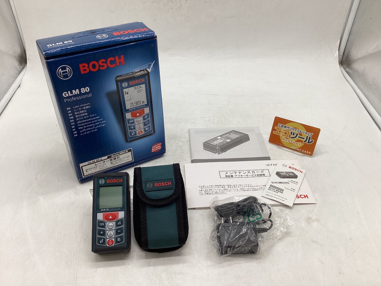 BOSCH| ボッシュ レーザー距離計 GLM80 ITUHKJS5TSWG エコツール豊田インター店 M01