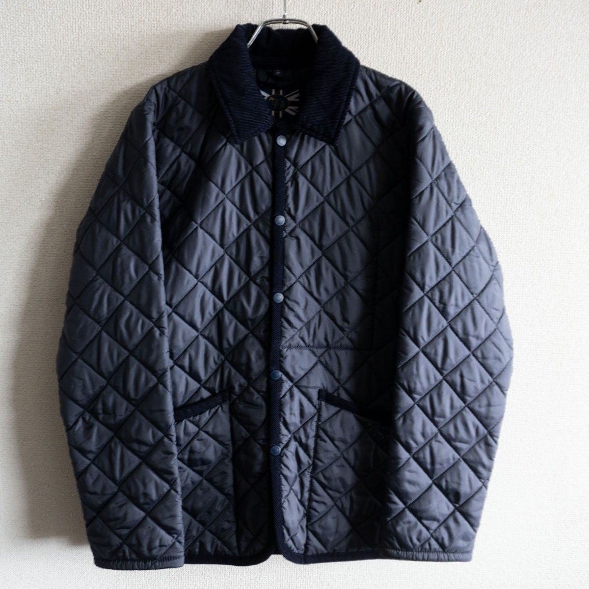 LAVENHAM キルティングジャケット 36 ネイビー ラベンハム 25090678