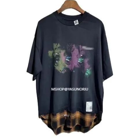 Maison MIHARA YASUHIRO メゾン ミハラヤスヒロ 23SS Shirt layered Tee シャツレイヤードTシャツ ブラック  - メルカリ