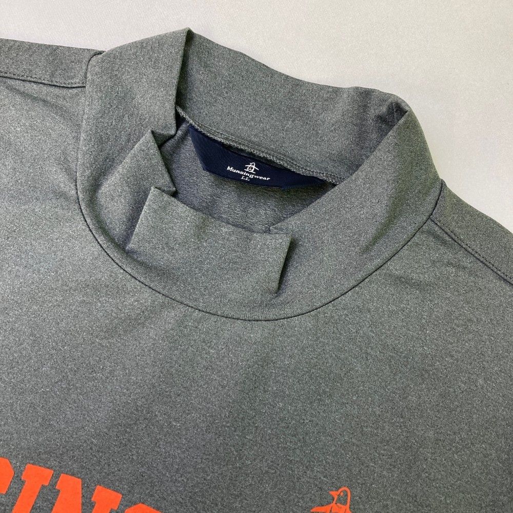 MUNSING WEARマンシングウェア  ハイネック半袖Tシャツ  M メンズ MUNSING WEAR マンシングウェア ハイネック 半袖Tシャツ ボーダー柄