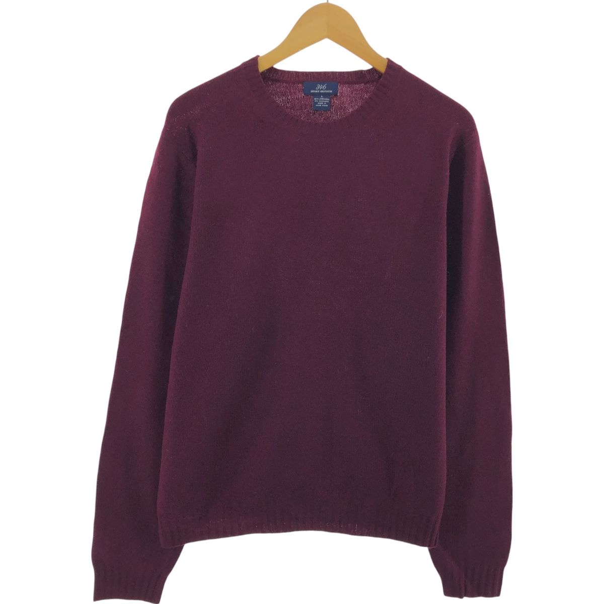 古着 ブルックスブラザーズ Brooks Brothers 346 カシミア混 ラムウールニットセーター メンズL相当/eaa510550