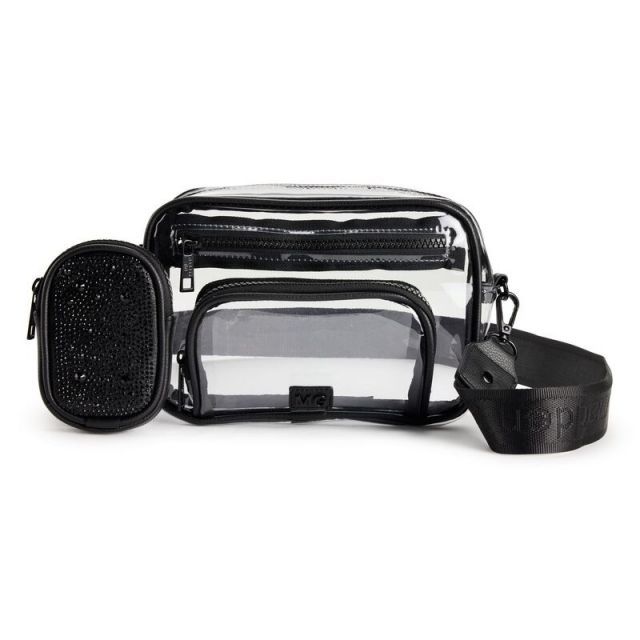 【送料無料】 マッデンガール レディース ハンドバッグ バッグ madden girl Clear Crossbody Camera Bag Clear Black
