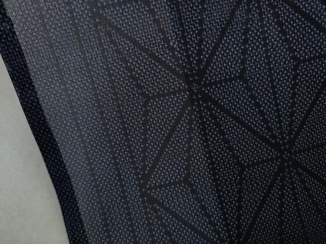 平和屋着物＊夏物 本場大島紬 夏大島 麻の葉間道 正絹 逸品 未使用