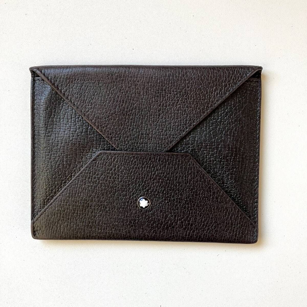 ■新品同様■ MONT BLANC モンブラン レザー カードケース カード入れ パスケース 定期入れ メンズ ブラック系 FM4072 MONTBLANC（筆記具、時計） □新品同様□ MONT BLANC モンブラン