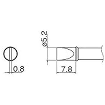 非常に良い】白光 こて先 5.2D型 T3103D52 dwos6rj
