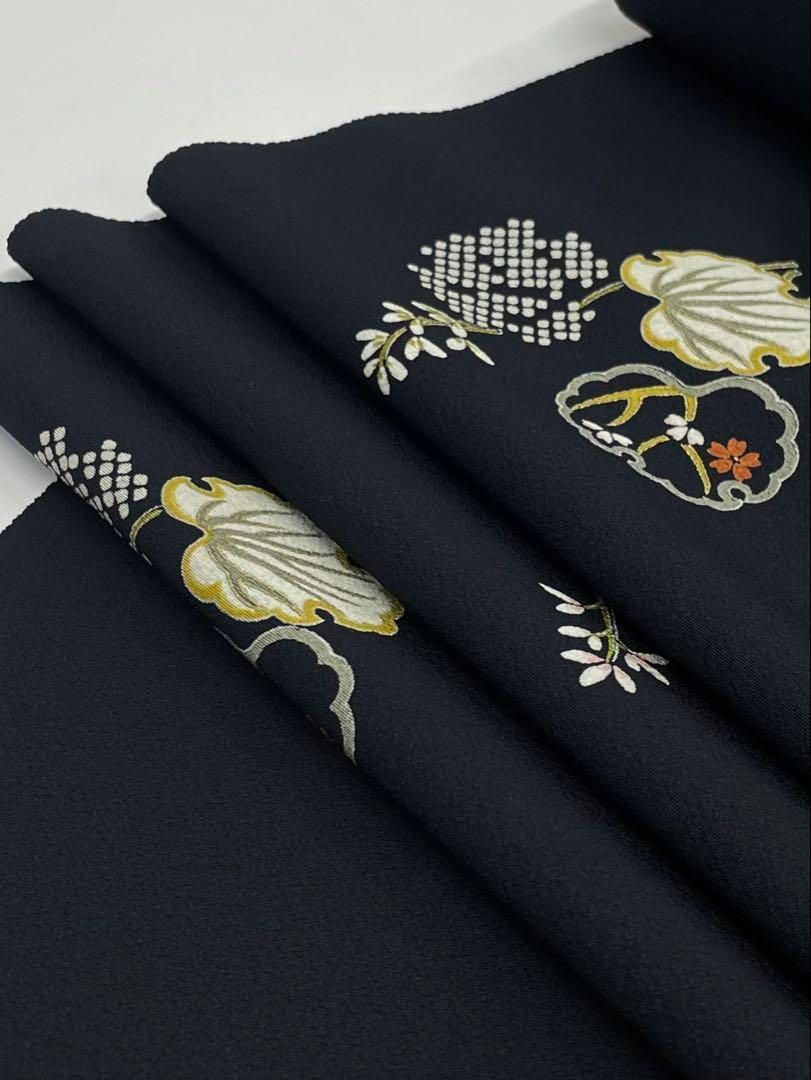 小紋 飛び柄 金彩 型染め 正絹 反物 - メルカリ