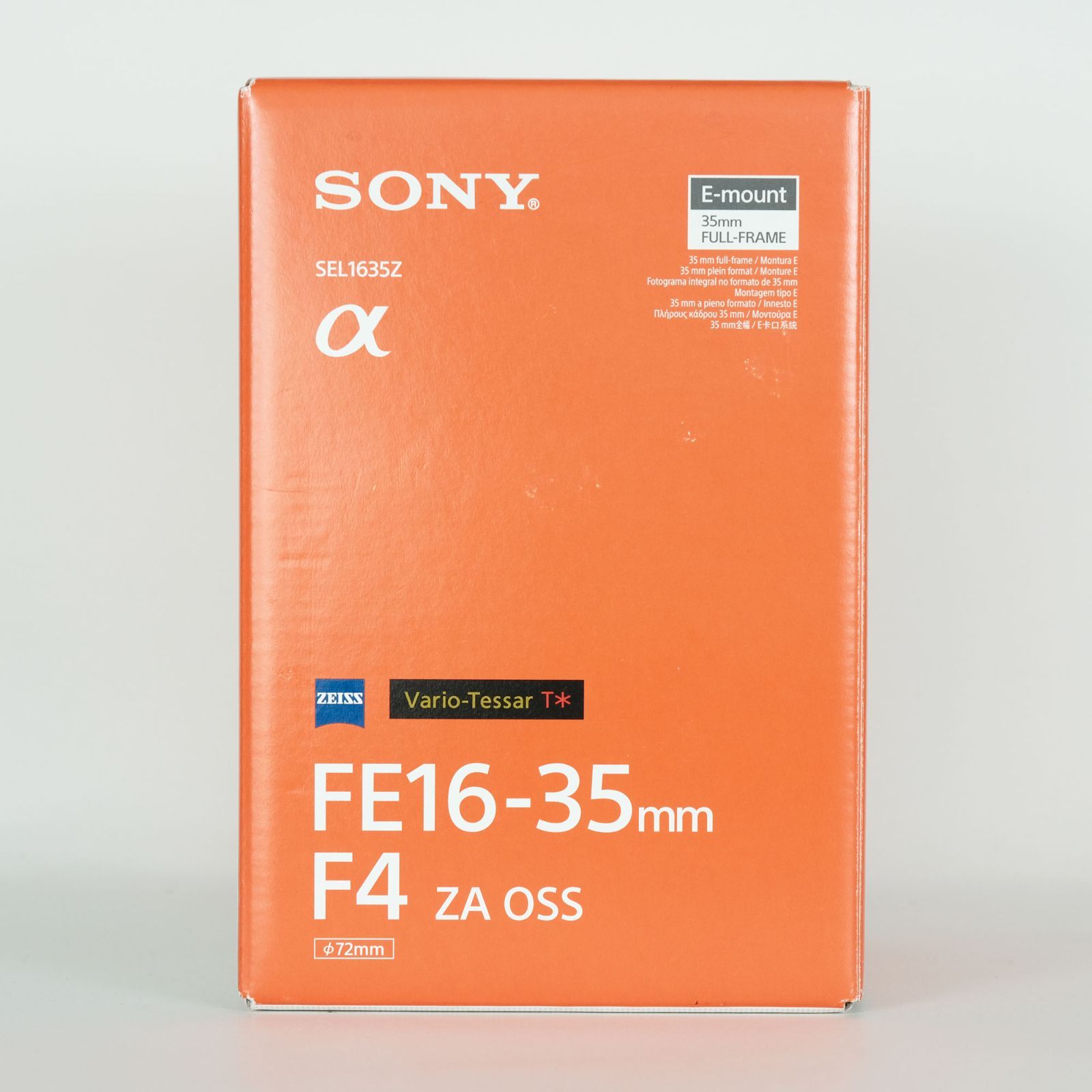 【美品 】Vario-Tessar T* FE 16-35mm F4 フィルタ付 Sony Vario-Tessar T* FE 16-35mm F4 ZA OSS Lens for Sony E