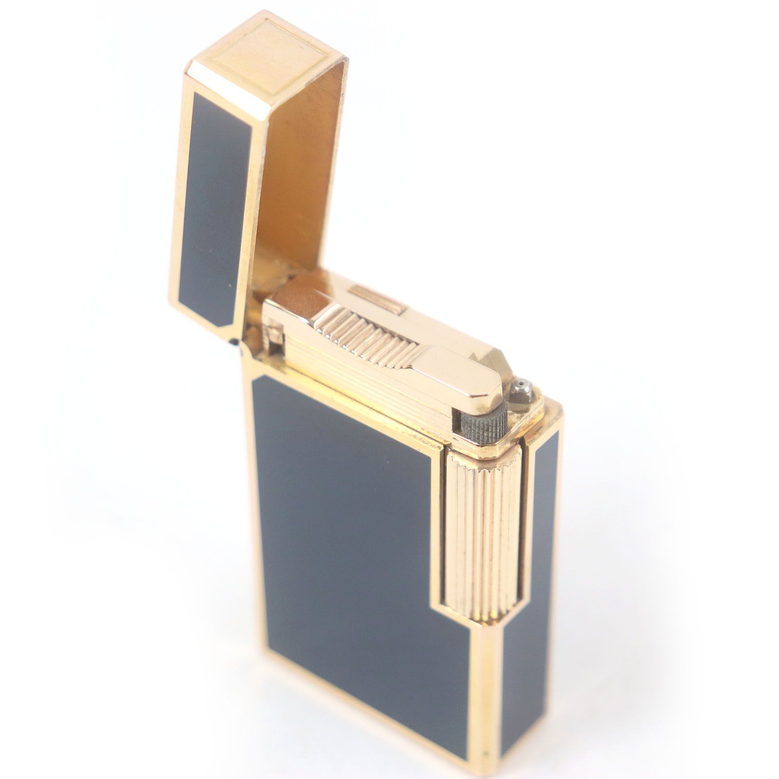 外装美品□Dupont デュポン ライン1 ロング ラッカー スクエア ガス  