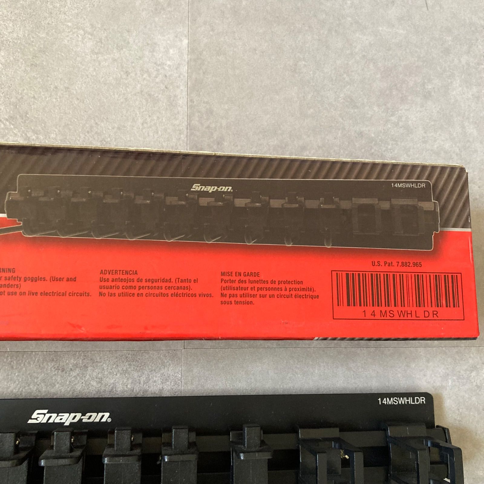 Snap-on スナップオン 1 4ソケット-レンチマグネットホルダー 14MSWHLDR ブラック