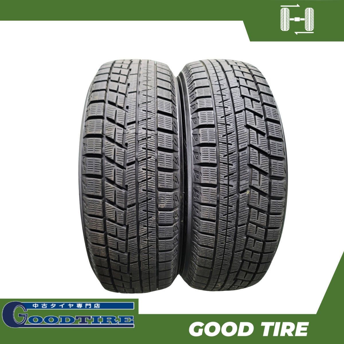 185|60R15 ヨコハマ ICE GUARD IG60 2本 2025年製 冬用 8分山 タイヤ アクア フィット シエンタ 6659
