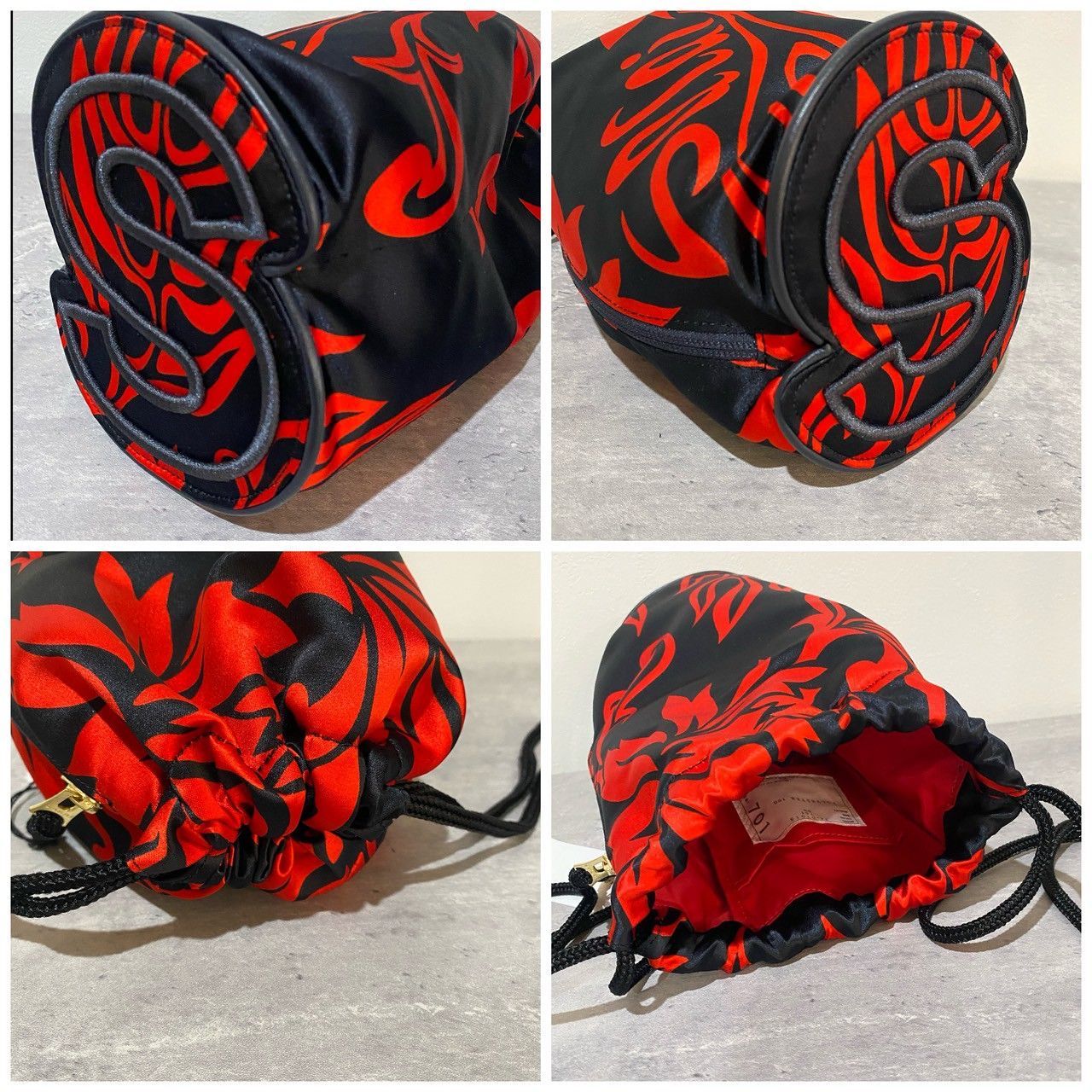 sacai』サカイ フローラルプリント巾着 RED - メルカリ