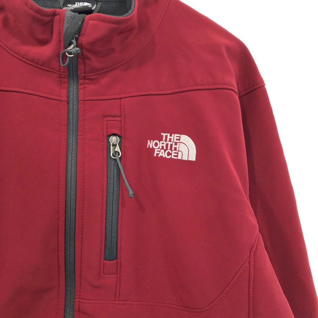 未使用 NorthFace 赤 ウィンドシェル THE NORTH FACE ノースフェイス ソフトシェルジャケット
