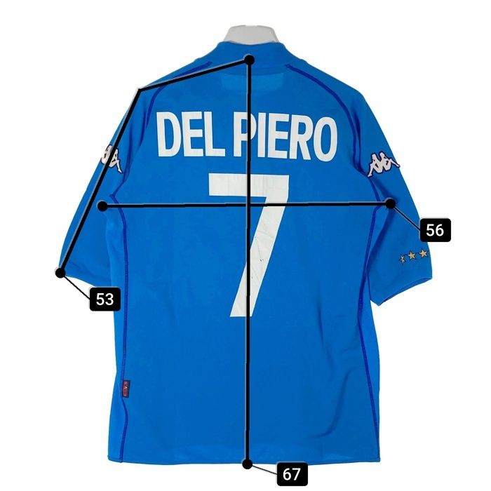 カッパ　イタリア代表　ユニフォーム Kappa イタリア代表 2002年 ユニフォーム Mサイズ 青 7 - メルカリ