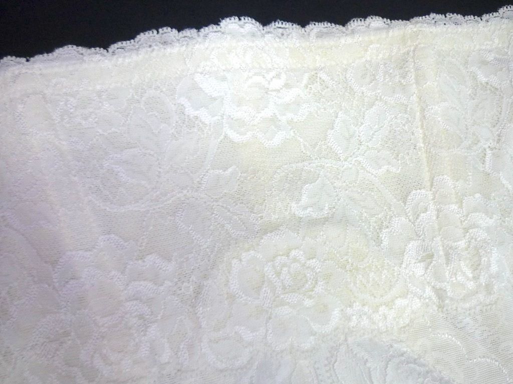 参考41800円 最 補正下着 シャンデール シャルム ハイウエストガードル Size70 白 豪華ストレッチレース ヒップUP _HW4 検マルコ