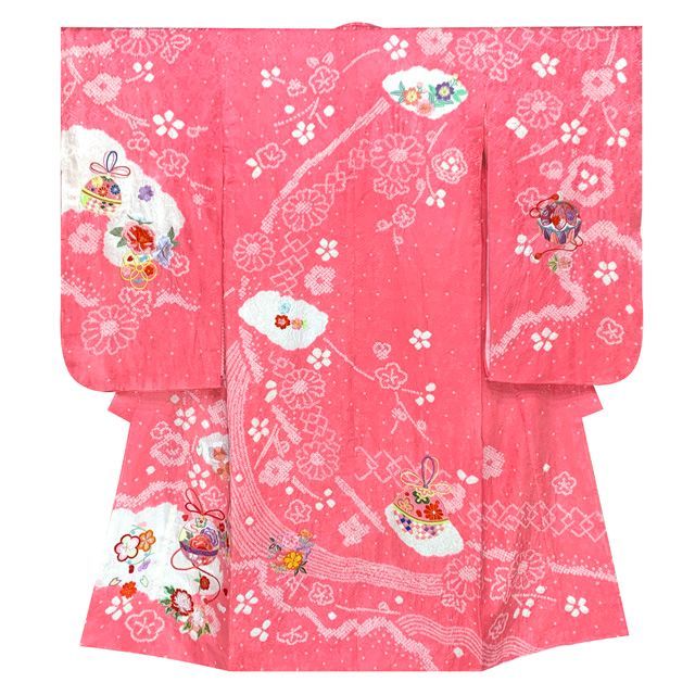 七五三 着物 7歳 女の子 フルセット 正絹 金駒刺繍 絵羽柄着物と結び帯 コーデセット 黄色 鼓 IYS995i28-639MM