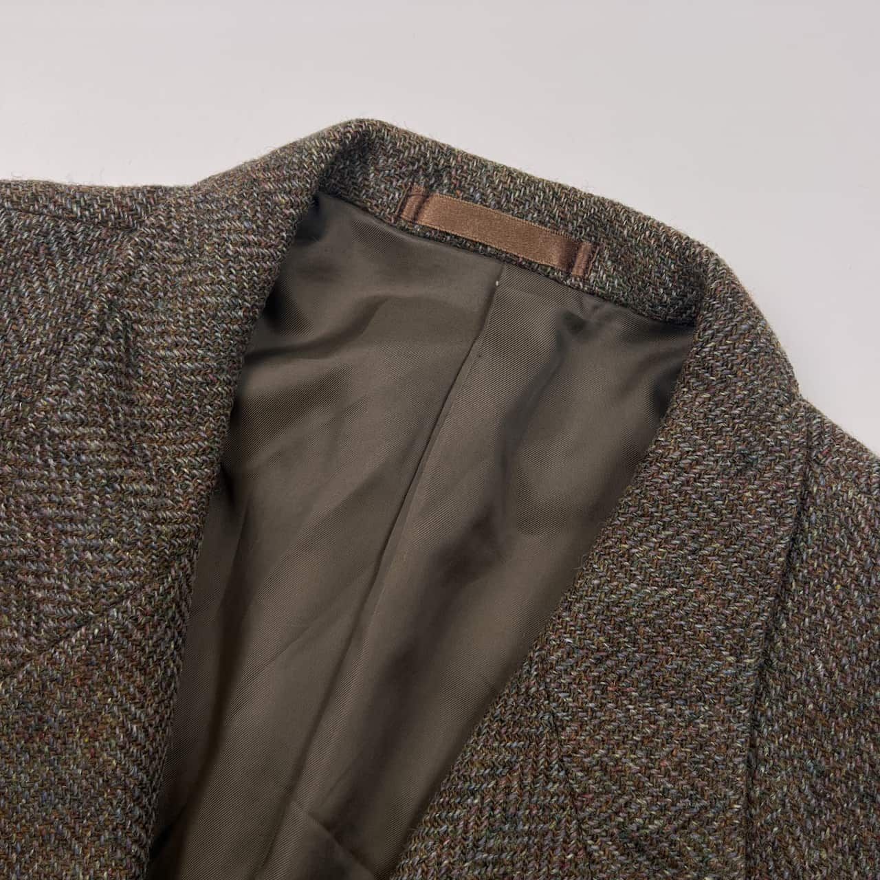 Harris Tweed ハリスツイード ヘリンボーン 2B ウール テーラード 
