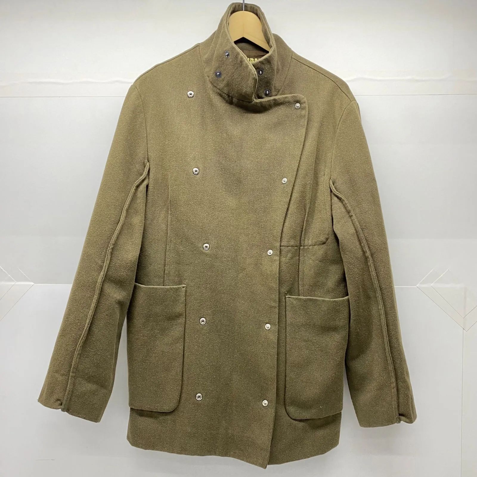 中古 MAISON MARTIN MARGIELA マルタン マルジェラ ウール コート カーキ 6 サイズ42 - メルカリ