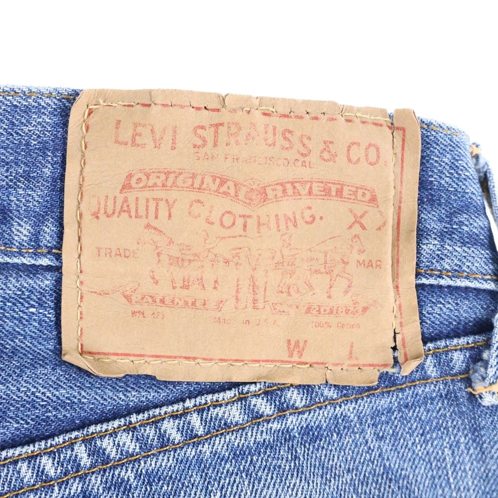 Levi's (リーバイス) 60-70s VINTAGE 502 BIG E 均等V ボタン裏