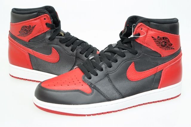 ナイキ NIKE AIR JORDAN 1 RETRO HIGH OG Bred Banned 2016 エアジョーダン 1 ハイ ブレッド バンド 555088-001 27.5 レッド ブラック ブランド古着ベクトル 250521