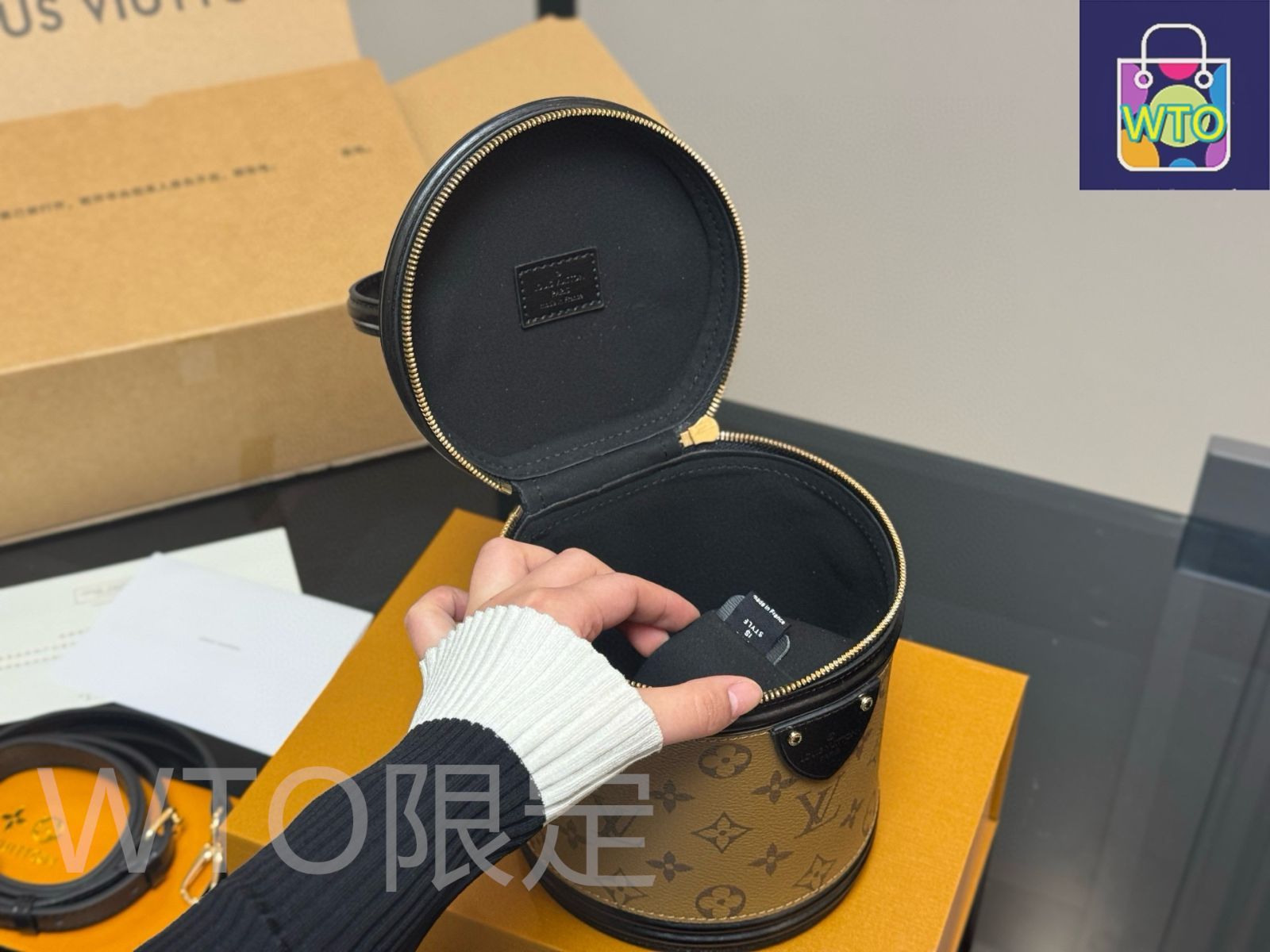 バケットバッグ インナーライニング付