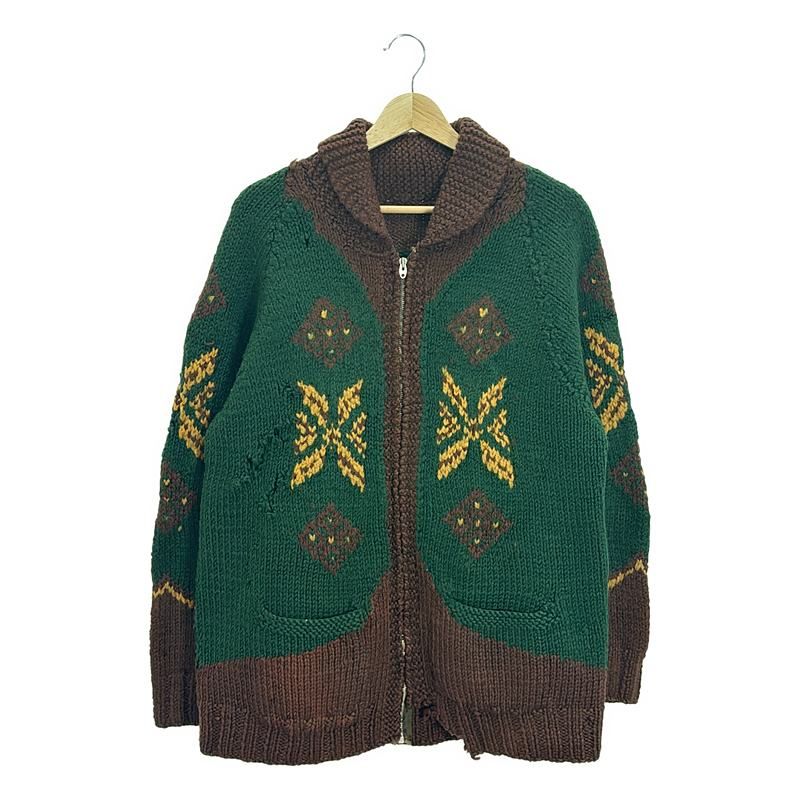 70年代 FROSTLINE カウチンセーター ライナーダウン付き タロンジップ