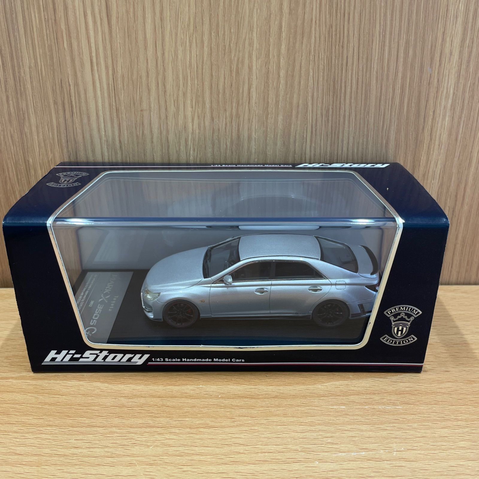 1/43 ハイストーリー トヨタ マークX G`s ミニカー シルバーメタリック