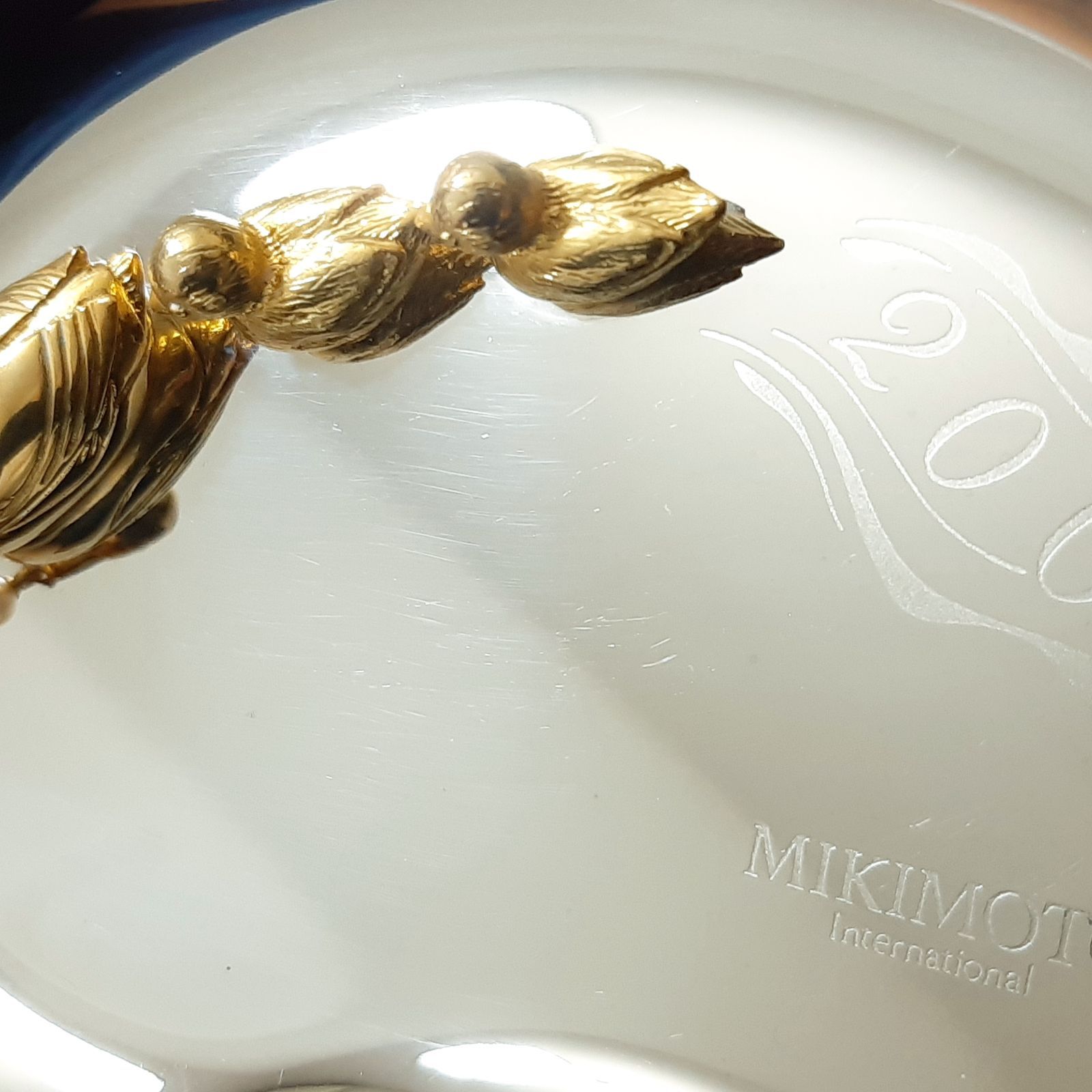 ミキモト ジュエリートレイ 2000年 真珠付き アヒルの親子 ミレニアム