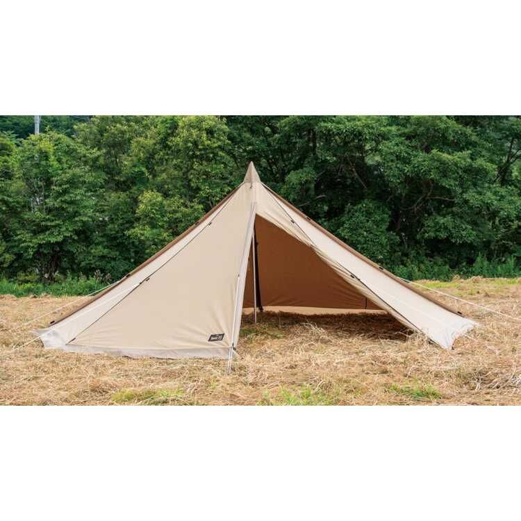 小川キャンパル タッソ T/C モノポール型テント サンドベージュ  