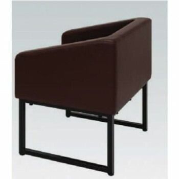 高田ベッド製作所 カットチェアー 一人掛けチェアー 茶 塗装色 チョコレート TB-837
