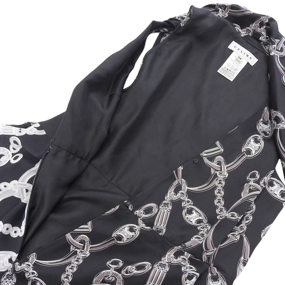 CELINE ノースリーブ レディース セリーヌ 中古　古着 良品 CELINE セリーヌ ゴルフプリント タンクトップ