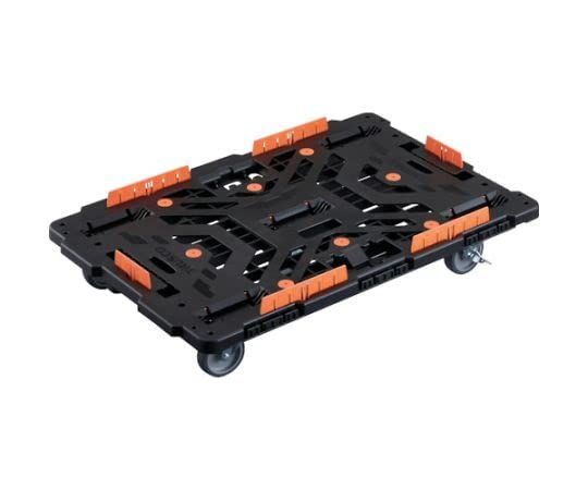 2営業日で発送 TRUSCO トラスコ中山 TRUSCO 連結式樹脂製平台車 ビートル 900X600 自在5輪 内2輪ストッパー付 柵付 BT900KJ5S2E100 8000