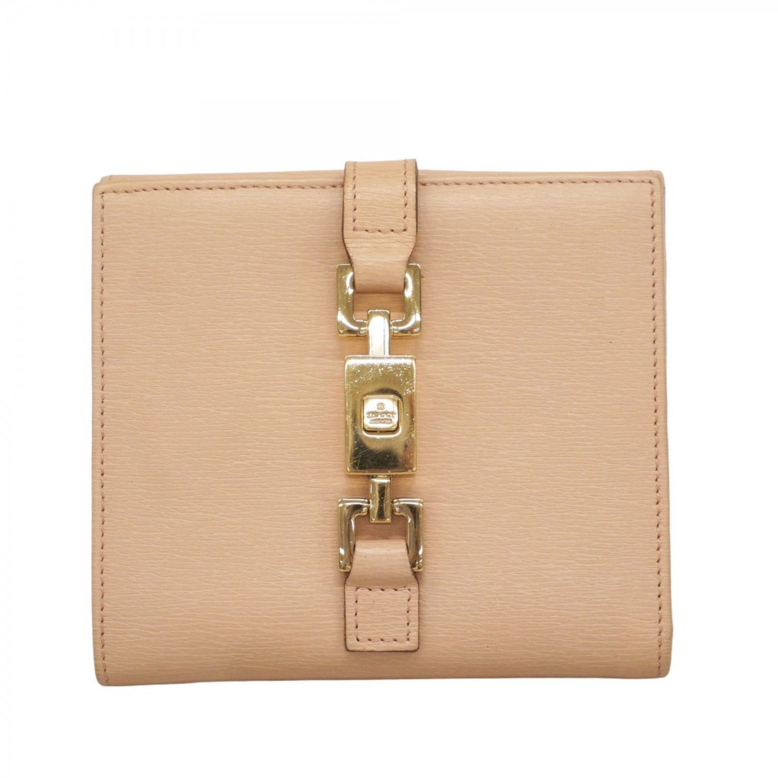 グッチ Gucci グッチ 財布 ジャッキー 035 0959 2131 レザー ピンクベージュ シャンパンレディース