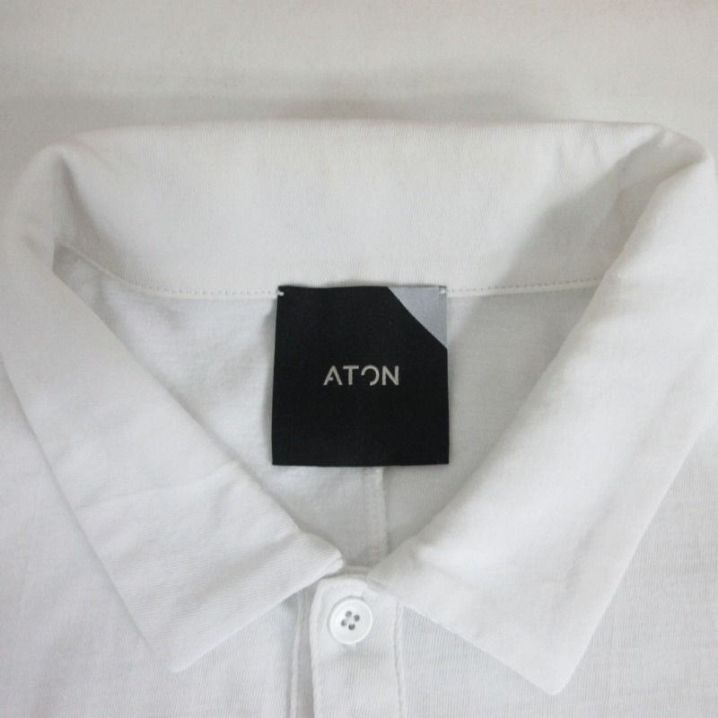 エイトン ATON 近年モデル ポロシャツ カットソー 半袖 日本製 KK AG 
