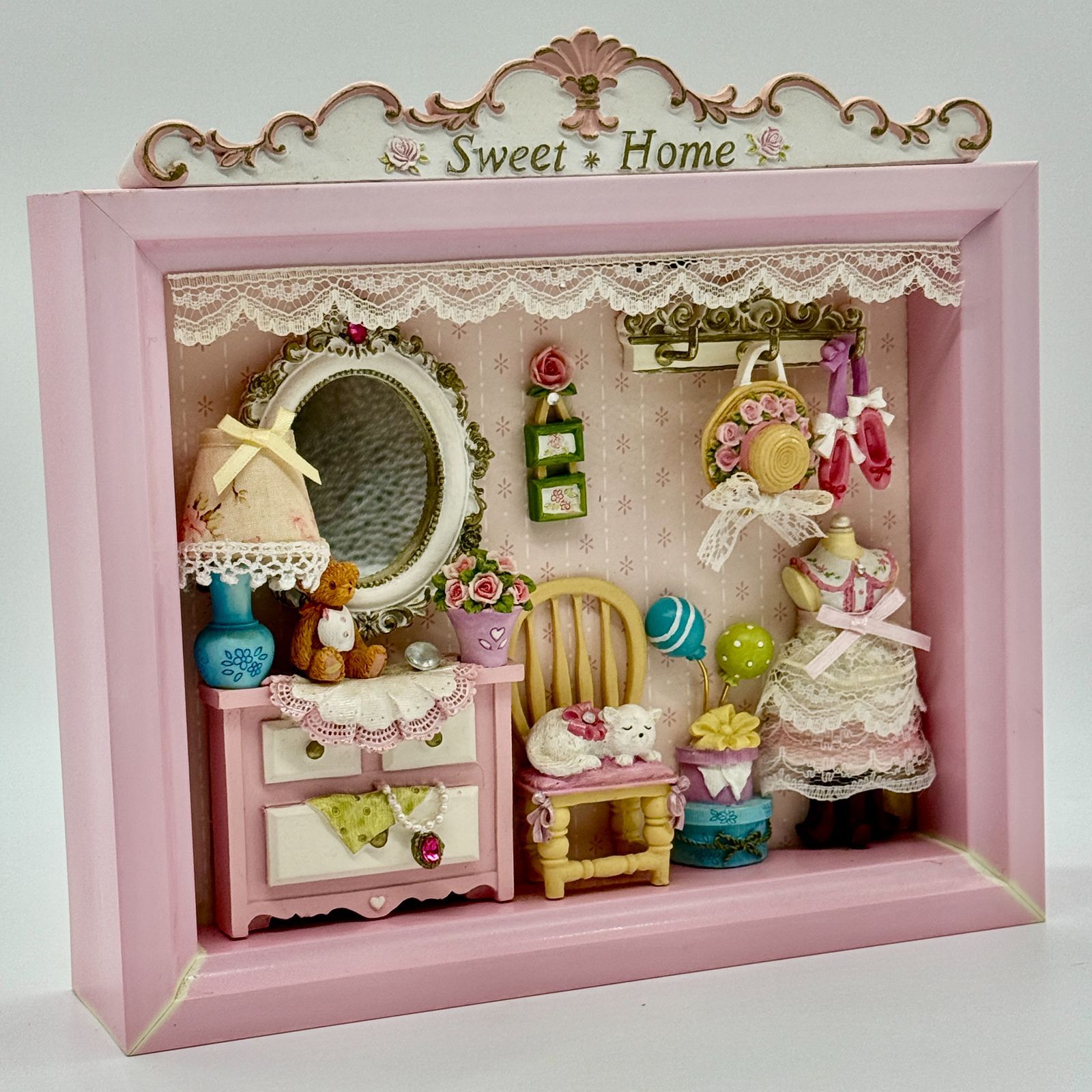 203 ミニチュアソーイングルーム ドールハウス ハンドメイド