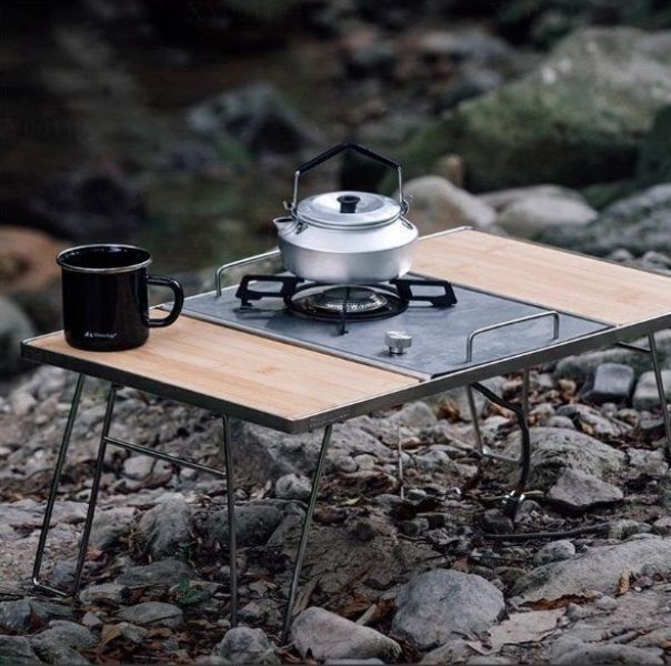 シングルバーナー 折りたたみ式ガスストーブ ブラック 4000W 軽量 キャンプ用カセットストーブ アウトドアストーブ IGT卓上コンロ 調理器具 HRDEVELOPMENT_JP