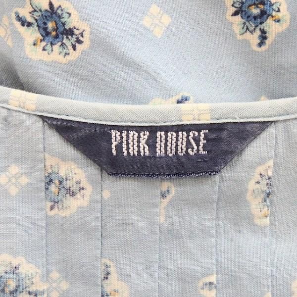 snc ピンクハウス PINKHOUSE セットアップ 水色 白 ツーピース 花柄 