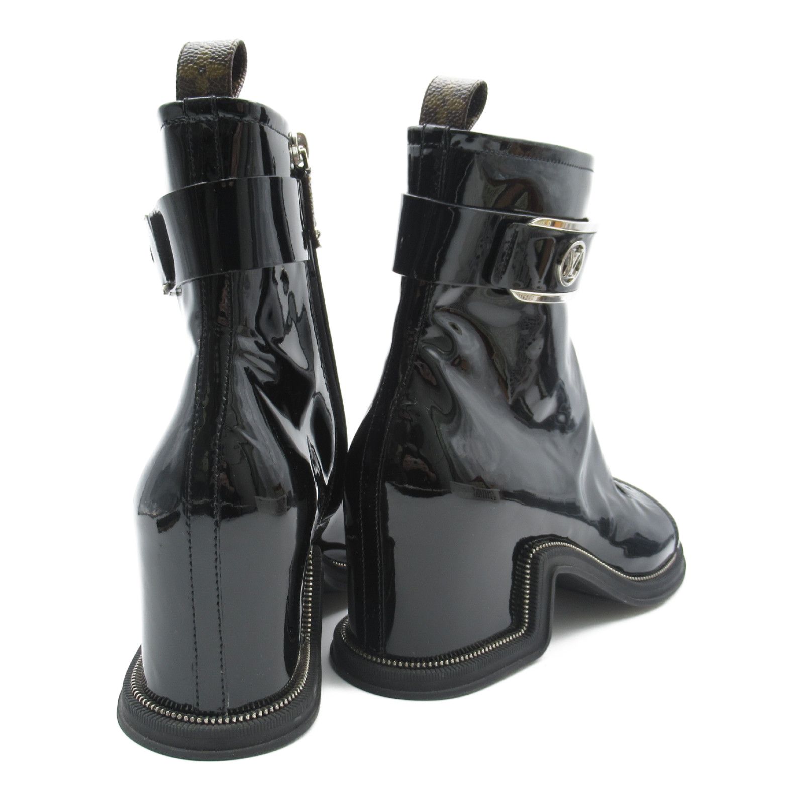 ルイ・ヴィトン LOUIS VUITTON ブーツ ショートブーツ ブラック