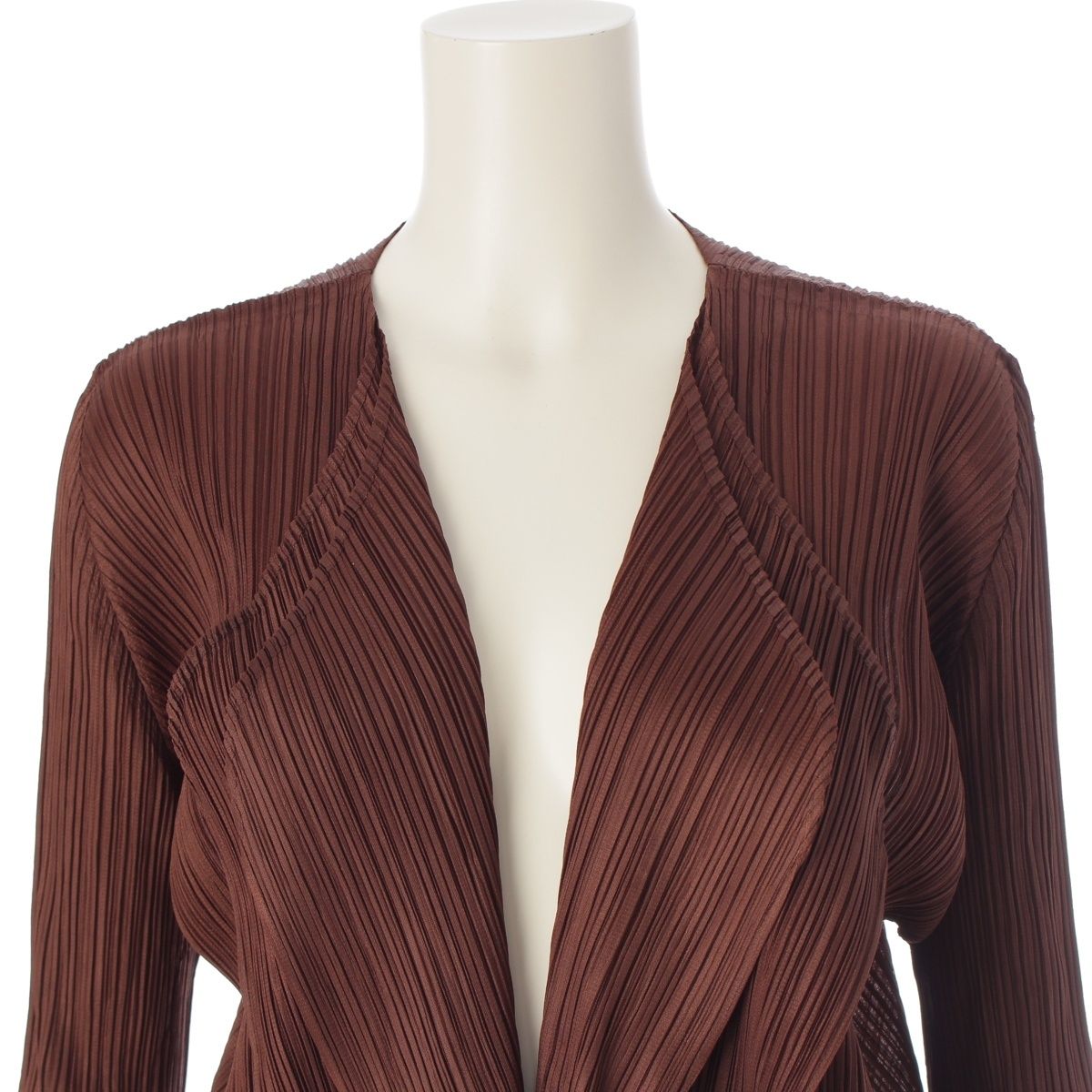 プリーツプリーズ イッセイミヤケ ポリエステル 変形 ロング 長袖  