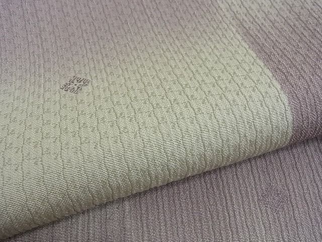 平和屋本店■極上　京都・西陣　織元ブランド　秦流舎　お召　破陣楽　市松文様　証紙付き　逸品　未使用　4kh2089 平和屋本店□極上 京都・西陣 織元ブランド 秦流舎 お召 破陣楽 市松