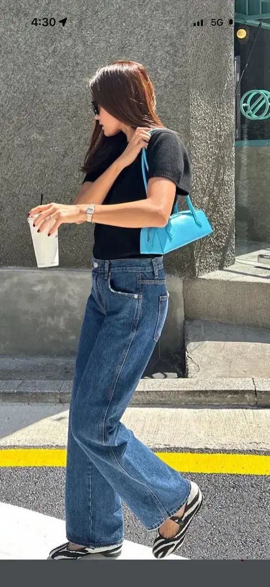 シックスアンドハーフ デニム ローライズ ストレート デニム