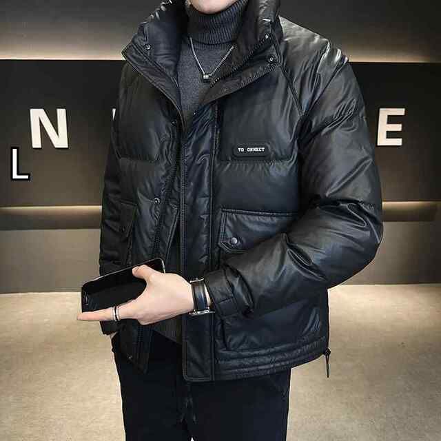 L 秋冬 コーデ メンズ 服 シンプル ファッション オシャレ 大人 かっこいい 大きいサイズ ストリート 紳士服 軽 薄手 ダウン ジャケット ハイエンド 厚手 スタンドカラー 防寒