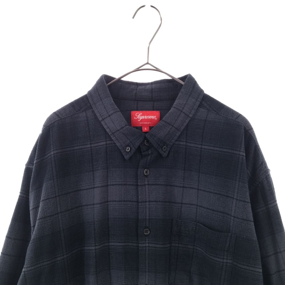 SUPREME (シュプリーム) 23SS SHADOW PLAID FLANNEL SHIRT シャドウ