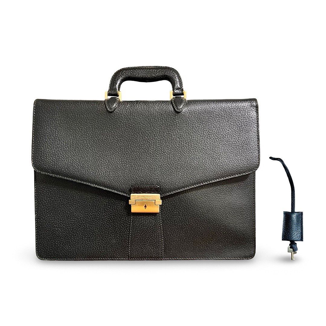 Ferragamo】ビジネスバッグ 2way レザー ブラック 【公式通販】