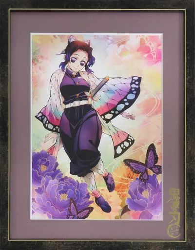 セル画 原画 付属品付 アニメ 鬼滅の刃 ティザービジュアル キャラファイングラフ A4サイズ 胡蝶しのぶ
