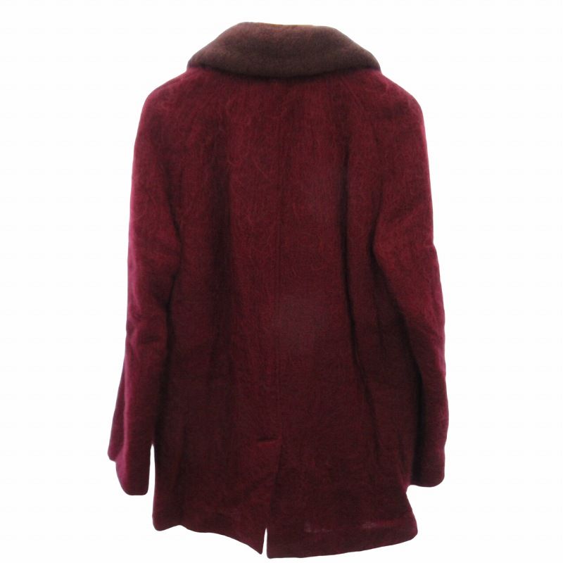 Alexander McQUEEN モヘヤ ロングコート アレキサンダーマックイーン ALEXANDER MCQUEEN タグ付き モヘヤ