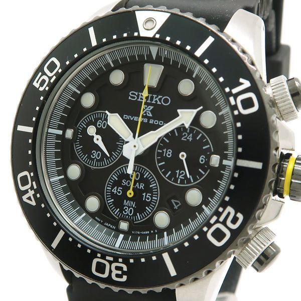 SEIKO プロスペックス V175-0AD0 エアダイバー SSC021PC ソーラー SS 