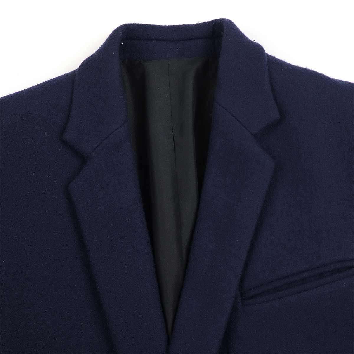 CELINE セリーヌ フィービー期 メルトンクロンビーコート ネイビー 34