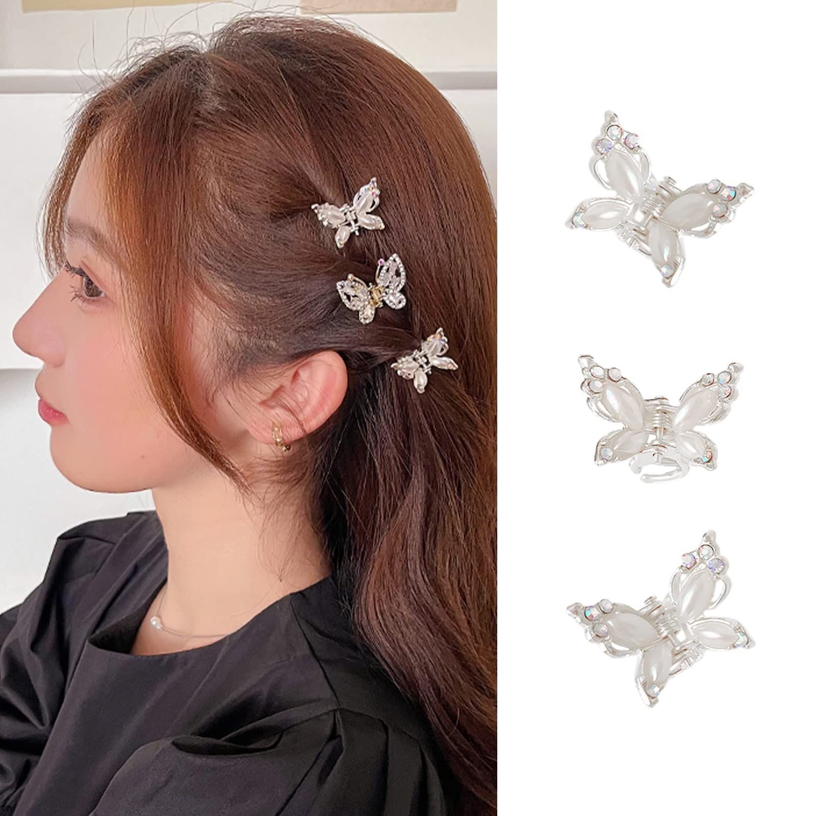 数量限定】ヘアアクセサリー 蝶々 可愛い 髪飾り 前髪クリップ